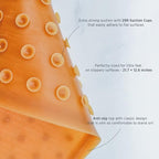 HEVEA Baby & Toddler Bath Mat - 100% Natural Rubber Non Slip Bathtub Mat for Baby - Upcycled, Danish Design - Safe & Sustainable Bathroom Essential (Ocean)