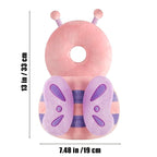 PandaEar Baby Head Protection Backpack, Toddler Walking Head Protector, Adjustable Head Protector Pad Safety Cushion (Pink)