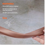 Roving Cove Slim-Fit Edge Protector for Baby Proofing (9ft Small Edge Only), Soft Rubber Foam, Furniture Edge Bumper Guard, Desk Edge Cushion, 3M Adhesive, Coffee Brown