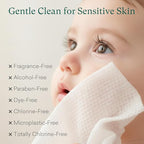 PurComfy Baby Wipes Unscented, 12 Flip-Top Packs + 12 Travel Pack 99.9% Water Wipes with Plant Based, Hypoallergenic for Sensitive Newborn Skin, Total 816 Count Wet Wipes