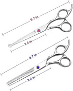 Kids Professional Hair Scissors Barber Shears 6.5-inch Hair Cutting Scissors Salon Thinning Scissors for Children, Women Men Kids,Salon, Home