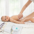 Baby Bag Organizer, Waterproof Mini Diaper Bag, Foldable Mom Travel Set, Diaper Organizer, with Gift for Baby Shower (Coffee)