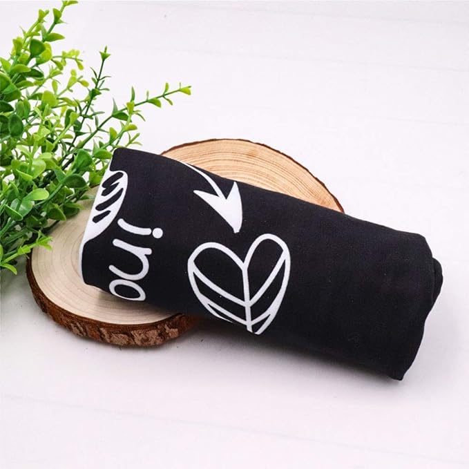 Car Seat Covers for Babies, No Touching Sign Car seat Canopy, Infant Stroller Covers for Newborn Girl Boy, Multiuse Nursing Covers for Breastfeeding, Ultra-Soft Breathable, High Chair Cover, Black