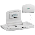 Panda Care ADA Compliant Horizontal Wall Mounted Baby Changing Station, Foldable Diaper Changing Table with Liner Dispenser and Safety Straps for Commercial and Home Use