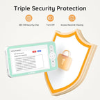 BOIFUN 2K WiFi Baby Monitor with Camera and Audio,Smartphone APP, Colorful Night Light, Smart AI Motion & Sound & Humidity & Temperature Detection, Auto Tracking,5-Inch Monitor Control, Night Vision