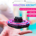 GoolRC Flying Spinner Mini UFO Drone Flying Fidget Spinner Hover UFO Boomerang Toy Hand Controlled Mini Drone Spinning Flying Toy for 8+ Year Old Kids Adults Indoor Outdoor Flying Toy