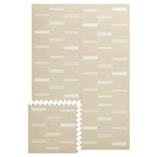 Lillefolk Baby Play Mat for Floor – 4x6ft Old White| Soft Non Toxic Premium EVA Foam Tiles for Tummy Time, Crawling & Playroom – Waterproof Interlocking Floor Mat for Babies & Toddlers (6 Tiles)