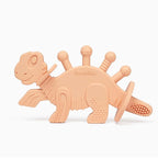 Bambeado Baby Teether Toy: Dibly - The Dino Baby Teething Toys BPA-Free Teethers Inspired by Nature with Natural Rubber Pacifier