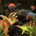 3D Dinosaurs Painting Kit with 12 Dinos for Kids Age 3-15, Arts and Crafts Kits Drawing Toys with Dinosaurs Set Creativity Gifts for Boys and Girls