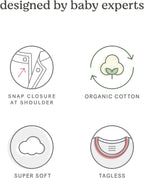 Huggies Unisex Baby Basic T-Shirt, Mid Grey Heather/Stripe