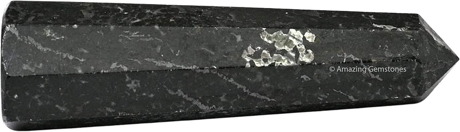 Amazing Gemstone Nuummite Crystal Towers ~ Natural Healing Crystal Point Obelisk for Reiki Healing and Crystal Grid (2 to 3 INCH)