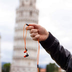 LUDOS Clamor USB C Headphones for iPhone 16 15 Pro Max Plus iPad Pro, 5 Years Warranty, USB-C Earbuds for Samsung Galaxy S24 S23 Ultra S22 S21 FE S20 A55 A54 A53, USB Type C Earphones - Orange