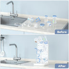 Baby Bottle Drying Rack Bottle Dryer Rack for 12 Bottle Drying Rack Space Saving Kitchen Countertop Vertical Cup Drainer Rack Detachable Baby Bottle Holder Storage Organizer Pump Part Dryer Rack White