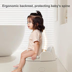 Bebamour Potty Training Toilet 3 in 1 Multi-Functional Potty Seat Detachable Baby Potty Step Stool Anti-Slip Stable Potty Training Toilet with 100 Pack Trash Bags for Baby Toddler Kids(Grey)