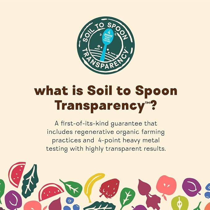 Babylife Organics Stage 2 - Carrot, Pear, Beet & Blackberry, 3.5 Ounce Pouch (6 Pack) - Heavy Metal Safe, Organic Baby Food