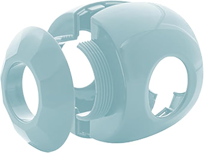 New & Improved - Door knob Baby Safety Cover - 5 Pack - Deter Little Kids from Opening Doors with A Child Proof Door Handle Lock (Blue)