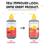 Alaffia Babies and Kids Shampoo and Body Wash, Gentle and Calming Support for Soft Hair and Skin with Shea Butter, Neem, and Coconut Oil, Fair Trade, Coconut Strawberry, 2 Pack – 16 Fl Oz Ea