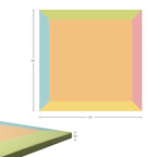 Zety Compatible Baby Play Mat - PU Leather Baby Playpen Mat - Waterproof Baby Play Mats for Floor - 1.5" Thick High Density Foam Play Mat (Colored, 8-Panel) (Colored, 8-Panel)