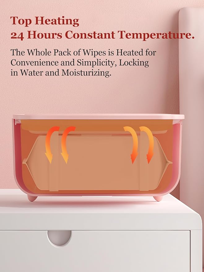 Wipe Warmer - 2025 New Premium Baby Wet Wipes Dispenser, Baby Wipe Warmer for Home Use - Essential Calentador De Wipes para Bebes - Travel Friendly with Direct Plug-in Power Supply