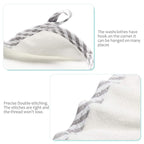 HIPHOP PANDA Baby Washcloths, Rayon Made from Bamboo - 2 Layer Ultra Soft Absorbent Newborn Bath Face Towel - Reusable Baby Wipes for Delicate Skin - Gray Stripe, 30 Pack