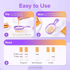 Premom Pregnancy Test Strips - Early Detection Pregnancy Test Kit Powered by Premom Ovulation Predictor APP (50 Count)