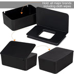 Baby Wipes Dispenser, Wipe Holder for Baby & Adult,Keeps Wet Tissue Fresh, Non-Slip Wipes Case, Flushable Wipe Container with Sealing Design Lid