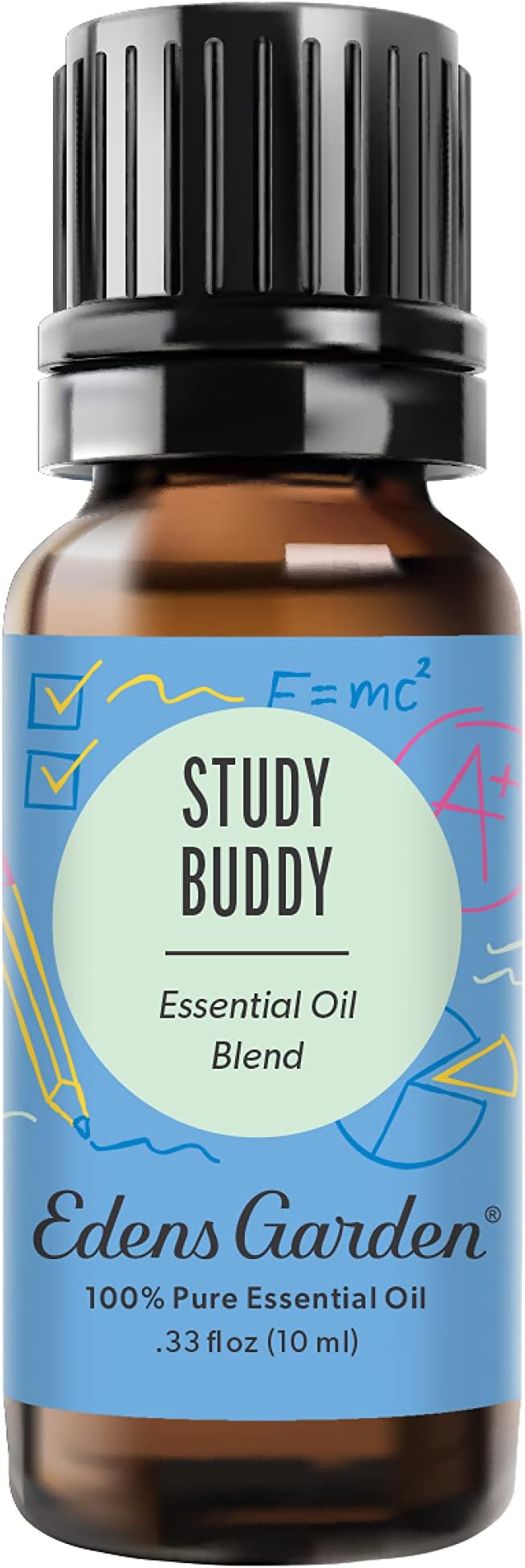 Edens Garden Study Buddy Essential Oil Blend- 100% Pure Premium Grade, Undiluted, Natural, Therapeutic, Aromatherapy, The Best for Diffusing, Kid Safe, Humidifiers, Skin 10 ml (.33 fl oz)