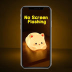 LOVERUIS Cute Night Light for Kids Cat Night-Light Baby Girl Squishy NightLight 1/3 Hour Timer Kitty Light Baby Dimmable Nursery Lamp Colorful Nightlight Gift for Kid Toddler Kawaii Bedroom (Kiki)