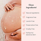 Irene Organics Belly Bundle – 5 Piece Pregnancy Skincare Gift Set with Organic Belly Butter & Natural Body Oil for Stretch Marks (5 piece set)