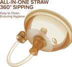 thyseed Infant Straw Cups Soft Spout Replacement 6M+ 2 Pack