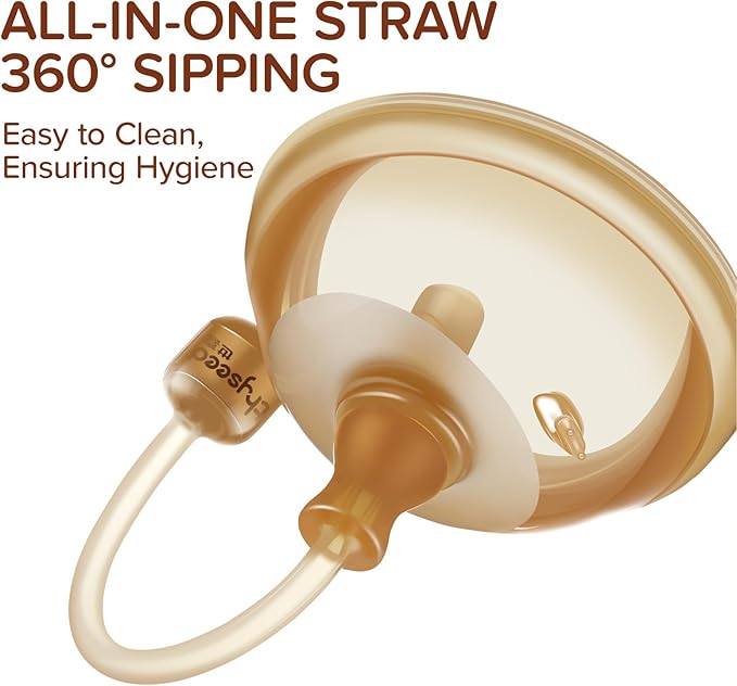 thyseed Infant Straw Cups Soft Spout Replacement 6M+ 1 Pack