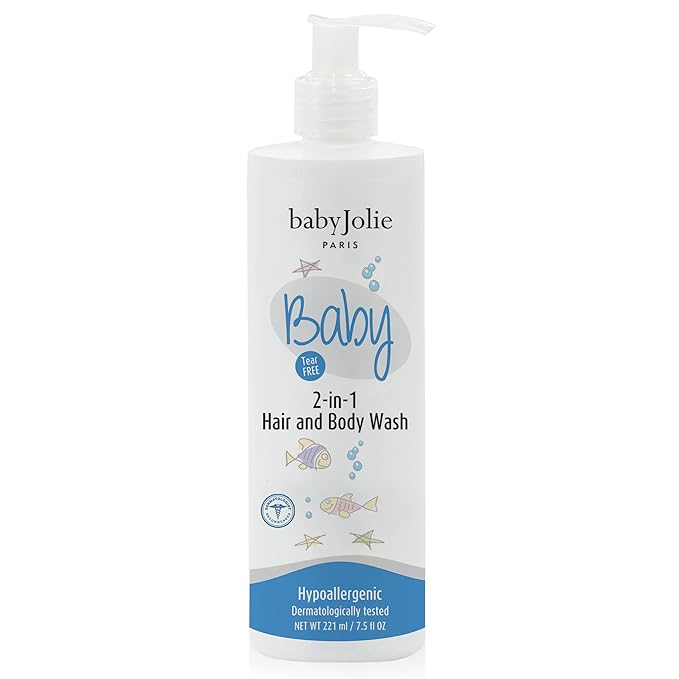 Baby Jolie Baby Body Wash, Kids Hair and Body Wash for Babies & Newborn 2-in-1, Shampoo + Soap | 7.5oz | 221ml (1)