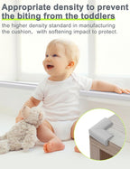 Foam Corner Protector for The Furniture, with Retardant Materials Foam Safety Bumpers, Baby Proofing Safety Corner Protectors (White)