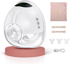 Lulia Breast Pump Hands Free, Wearable Breastfeeding Pump, 4 Modes & 9 Levels, Portable, Painless, Low Noise, BPA Free, Electric Breast Pump with 17/19/21/24MM Flange(1 Pack)