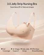 HBselect 3Pack Nursing Bras for Breastfeeding Seamless Scalloped Maternity Bras for Pregnancy Ultra Comfort Sleep Bras