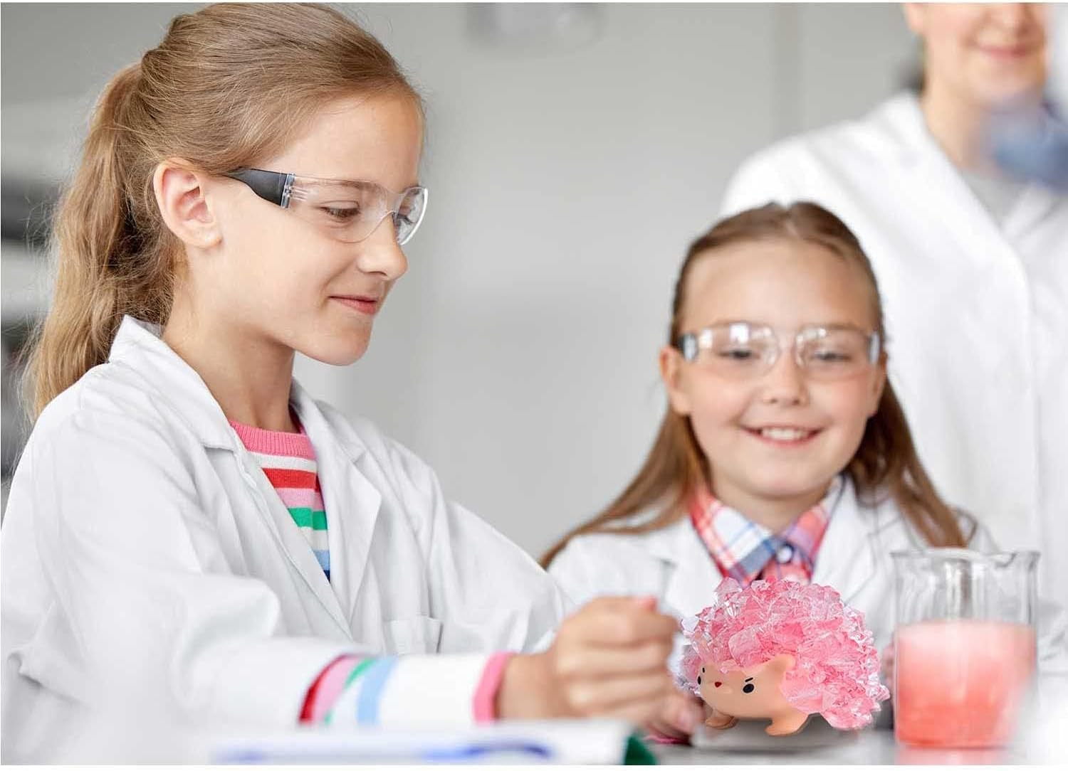 Crystal Growing Toys for Kids - Vibrant Colorful Crystal Hedgehog to Grow,Science Experiments Learning and Education for Kids STEM Gifts for Boys & Girls 8 Years + (Dream Pink)