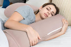 INSEN Pregnancy Pillow for Sleeping,Maternity Body Pillow for Pregnancy Women,Pregnancy Support Pillow for Back, Hip Pain, Apricot