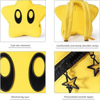 FENGJINRUHUA Cute Cartoon Teens 3D Star Backpack Boys Girls Schoo Bag Lightweight Waterproof Bookbags