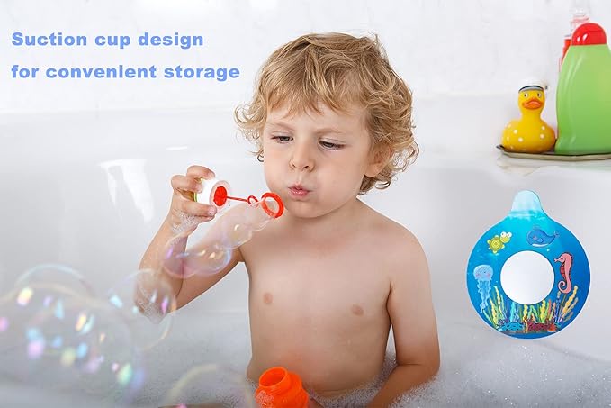 Bathtub Drain Stopper, Silicone Tub Stopper Plug, Universal Bath Drain Cover, Beautiful Coral Reef Illustration, Kids Tots Babies Gift (Blue Whale)