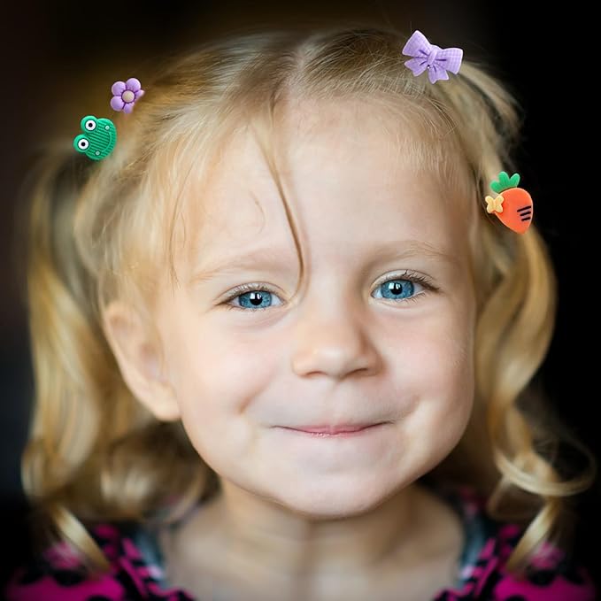 100PCS Baby Hair Ties, Cotton Toddler Hair Ties for Girls and Kids, Seamless Hair Bands, Elastic Ponytail Holders（Random color 100 B）