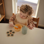 mushie Silicone Baby Feeding Spoons | 2 Pack (Daffodil)