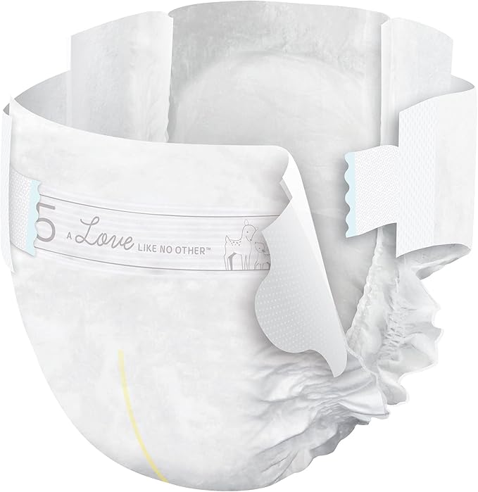Bambo Nature Hypoallergenic Dream Baby Diapers, Premium Eco-Labeled Sustainable Diapers, Enhanced Leakage Protection, Totally Chlorine-free, Skin Friendly, and Super Absorbent - Size 5 (75 Count)
