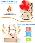 Poraxy STEM Kits for Kids Ages 8-10-12, 5 Set Wooden 3D Puzzles, Educational Science Experiment Building Projects Crafts, Toys for Ages 8-13, Birthday Gifts for Boys Girls 8 9 10 11 12 13 Years Old