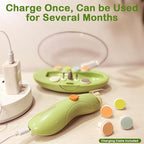 Rechargeable Baby Nail Trimmer, FANSIDI Baby Nail File Safe Baby Nail Filer Electric with 13 Replacement Pads, Trim Polish Grooming Kit for Newborn Infant Toddler or Adults Toes Fingernails Care