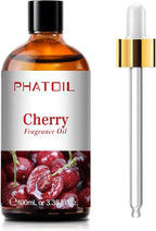 PHATOIL 3.38FL.OZ Cherry Fragrance Oils for Aromatherapy, Essential Oils for Diffusers for Home, Perfect for Diffuser, Yoga, Skin Care, DIY Candle and Soap Making - 100ml