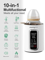 MOMYEASY Fast 2-Minute Baby Bottle Warmer - Steam Heating for Breastmilk & Formula, Fits All Bottles, Precise Temp Control with Timer, Auto Shut-Off