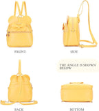 KL928 Girls Bowknot Polka Dot Cute Mini Backpack Small Daypacks Convertible Shoulder Bag Purse for Women