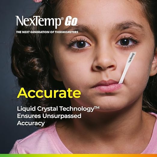 NexTemp® Go - Ready When You are - Single-Use Disposable Thermometers - Results in Seconds, for Work, Home, & Travel (12-Pack (Celsius))