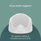Angelcare Baby Bath Support (Gray) | Ideal for Babies Less Than 6 Months Old