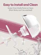 Lulia Breast Pump Hands Free, Wearable Breastfeeding Pump, 4 Modes & 9 Levels, Portable, Painless, Low Noise, BPA Free, Electric Breast Pump with 17/19/21/24MM Flange(1 Pack)